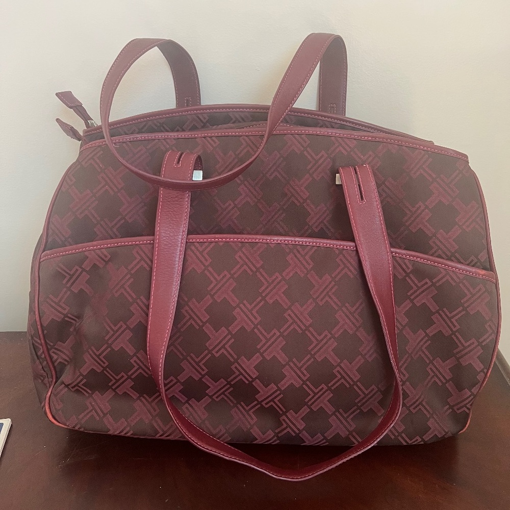 Tumi Women’s Signature Burgundy  Briefcase Bag / Laptop